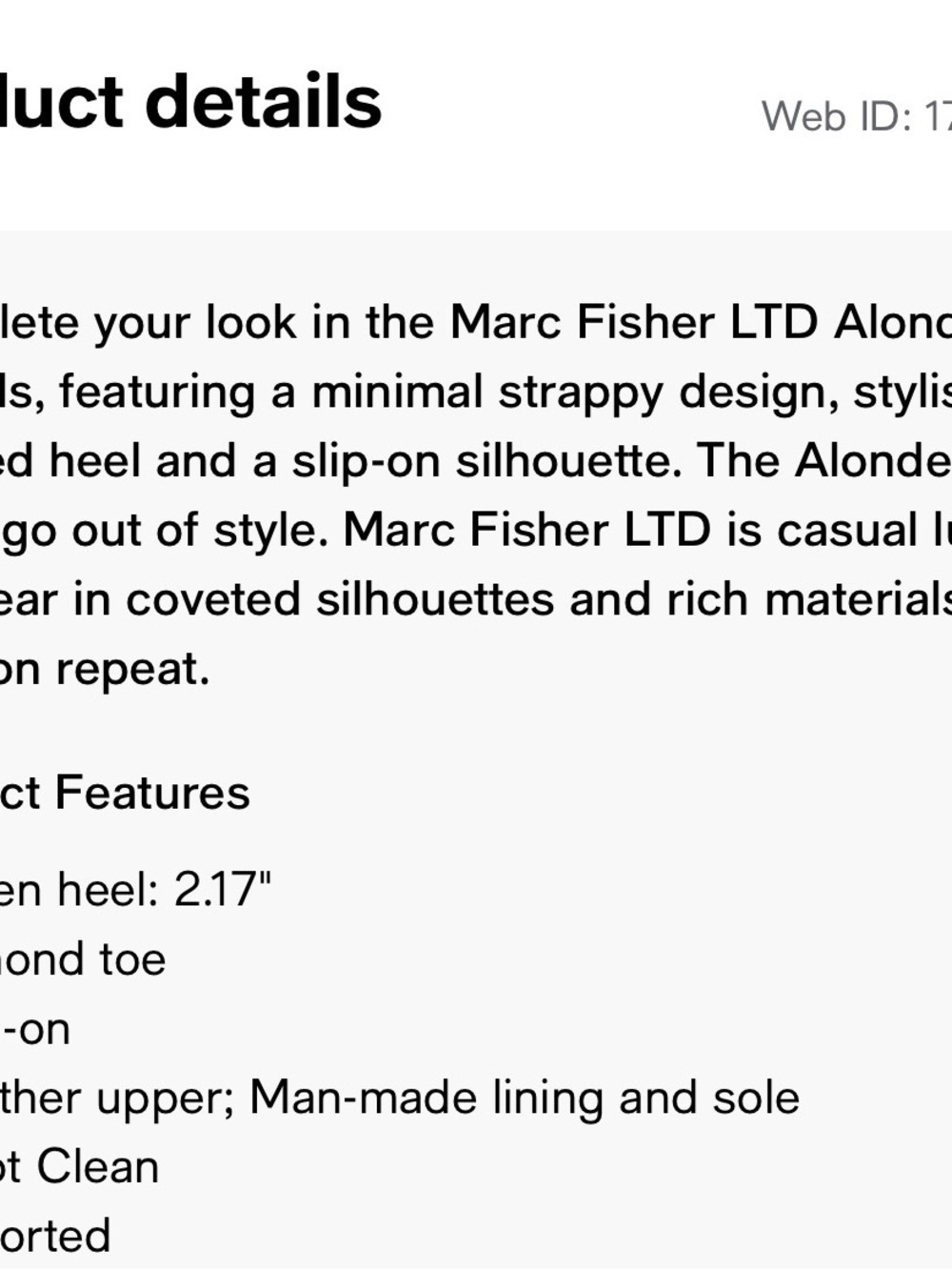 Marc Fisher LTD Gold Alonde Kitten Heel Sandal - Picture 5 of 5